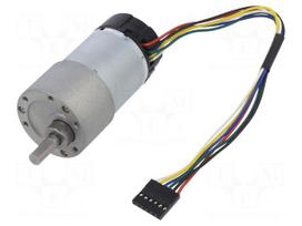 Motor: DC | with gearbox | 6÷12VDC | 5.5A | Shaft: D spring | 150rpm