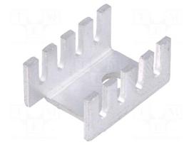 Heatsink: moulded | U | TO202,TO220 | L: 19.05mm | W: 13.21mm | H: 9.53mm
