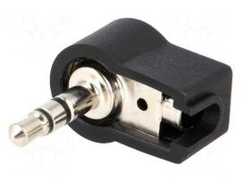 Plug | Jack 3,5mm | male | stereo | ways: 3 | angled 90° | for cable