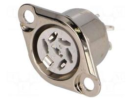 Socket | DIN | female | PIN: 6 | Layout: 240° | soldering | 34V | 2A | 10mΩ