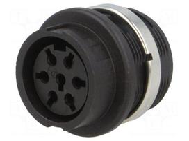 Socket | DIN | female | w/o contacts | PIN: 7 | Layout: 360° | 300V | IP40