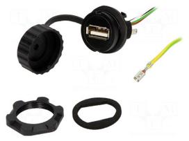 Adapter cable | USB A socket,USB A plug | 1310 | USB 2.0 | IP65