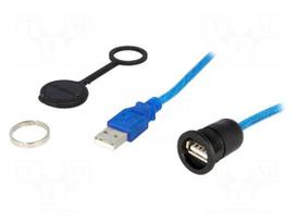 Adapter cable | USB A socket,USB A plug | 1310 | USB 2.0 | IP65 | 0.5m