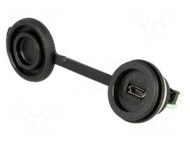 USB B micro | 1310 | for panel mounting,rear side nut | USB 2.0