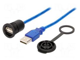 Adapter cable | USB A socket,USB A plug | 1310 | USB 2.0 | IP65 | 3m