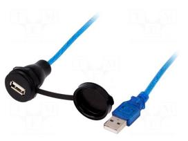 Adapter cable | USB A socket,USB A plug | 1310 | USB 2.0 | IP67 | 0.5m