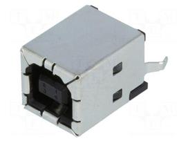 Socket | USB B | on PCBs | THT | PIN: 4 | straight