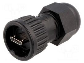 Plug | USB B micro | Data-Con-X | for cable | straight | USB 2.0