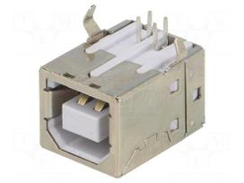 Socket | USB B | on PCBs | THT | PIN: 4 | angled 90° | USB 2.0 | 1A | 30V