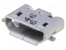 Socket | USB B micro | on PCBs | SMT | PIN: 5 | horizontal | gold-plated