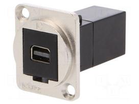 Coupler | both sides,Mini DisplayPort socket | FT | 19x24mm