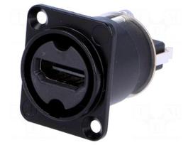 Adapter | HDMI socket x2 | shielded | gold-plated | Colour: black
