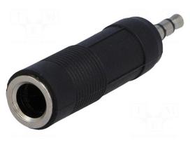 Adapter | Jack 3.5mm plug,Jack 6.35mm socket | stereo