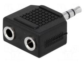 Splitter | Jack 3.5mm socket x2,Jack 3.5mm plug | stereo