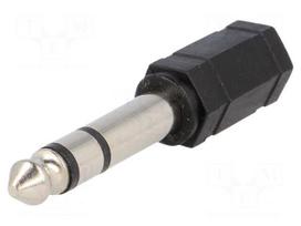 Adapter | Jack 3.5mm socket,Jack 6.35mm plug | stereo