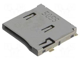 Connector: for cards | SD Micro | push-push | SMT | gold-plated