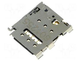 Connector: for cards | Nano SIM | without card tray | SMT | PIN: 6