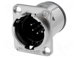 Socket | XLR | male | PIN: 5 | soldering | 3.5mm