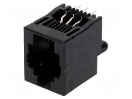 Socket | RJ12 | PIN: 6 | Layout: 6p6c | THT | straight | 16.51mm