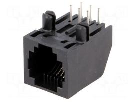 Socket | RJ12 | PIN: 6 | Cat: 3 | with panel stop blockade,low profile