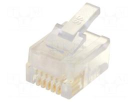 Plug | RJ12 | PIN: 6 | Layout: 6p6c | IDC,crimped | for cable