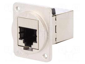 Coupler | FT | Cat: 6a | shielded | Layout: 8p8c | Case: XLR standard