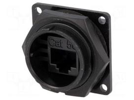 Coupler | RJ45 | DC | PIN: 8 | Cat: 5e | Layout: 8p8c | Locking: bayonet