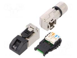 Plug | RJ45 | PIN: 8 | Cat: 6a,Class EA | shielded | gold-plated | 5÷9mm