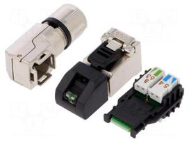 Plug | RJ45 | PIN: 8 | Cat: 6a,Class EA | shielded | gold-plated | 5÷9mm