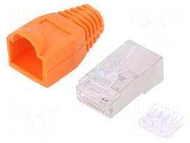 Plug | RJ45 | PIN: 8 | Cat: 6 | shielded,with protection | Layout: 8p8c