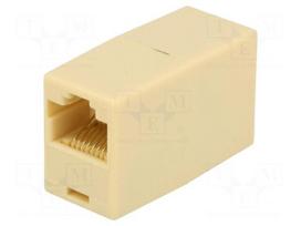 Socket | coupler | Cat: 5 | unshielded | Layout: 8p8c | RJ45 socket x2