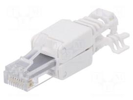 Plug | RJ45 | Cat: 6a | unshielded | Layout: 8p8c | 5÷6.5mm | 22AWG÷24AWG