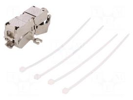 Coupler | Cat: 6a | for cable | straight