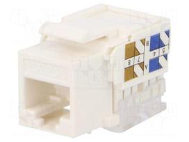 Socket | RJ45 | PIN: 8 | Cat: 5e | unshielded,Keystone | Layout: 8p8c