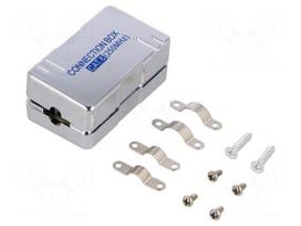 Coupler | Cat: 6 | shielded | 22AWG÷24AWG | Colour: metallic | IDC,LSA