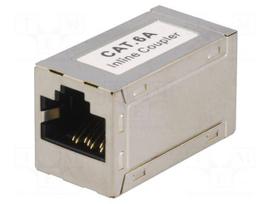 Coupler | coupler | PIN: 8 | Cat: 6a | shielded | Layout: 8p8c | for cable