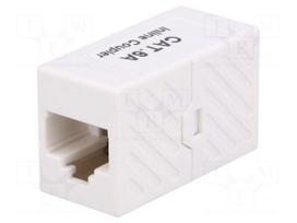 Socket | coupler | Cat: 6a | unshielded | Layout: 8p8c | RJ45 socket x2