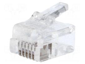 Plug | RJ12 | PIN: 6 | Layout: 6p6c | IDC,crimped | for cable