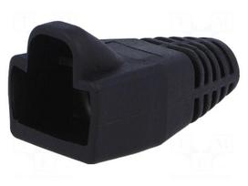 RJ45 plug boot | 6mm | Colour: black