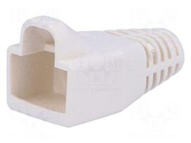 RJ45 plug boot | 6mm | Colour: white