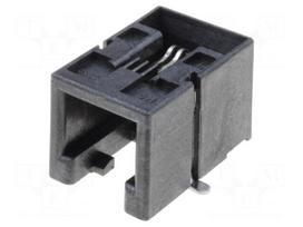 Socket | RJ9 | PIN: 4 | Cat: 3 | low profile | gold-plated | Layout: 4p4c