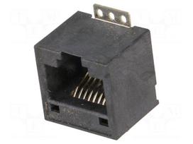Socket | RJ45 | PIN: 8 | gold-plated | Layout: 8p8c | SMT | vertical