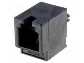 Socket | RJ9 | PIN: 4 | Cat: 3 | gold-plated | Layout: 4p4c | THT | on PCBs