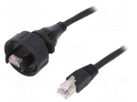 Patch cord | 2m | Buccaneer Ethernet | PIN: 8 | gold-plated | 1.5A | IP68