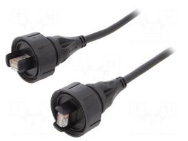 Patch cord | 3m | Buccaneer Ethernet | PIN: 8 | gold-plated | 1.5A | IP68