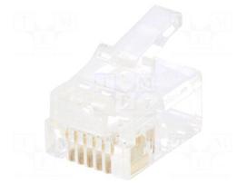 Plug | RJ12 | PIN: 6 | Layout: 6p6c | IDC,crimped | for cable
