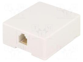 Socket | RJ12 | Layout: 6p6c | surface-mounted,screw,self-adhesive