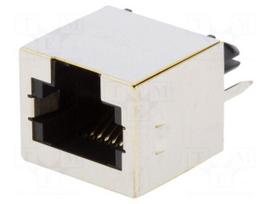 Socket | RJ12 | PIN: 6 | shielded | Layout: 6p6c | THT | straight
