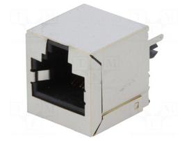Socket | RJ45 | PIN: 8 | Cat: 6 | shielded | Layout: 8p8c | THT | straight