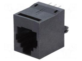 Socket | RJ12 | PIN: 6 | Cat: 5 | Layout: 6p6c | THT | straight